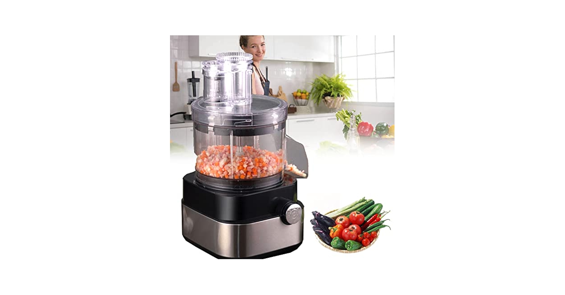 Amazon.co.jp: 600W商用電気野菜ダイサースライサーフルーツ